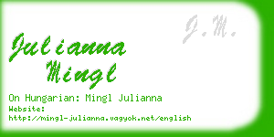 julianna mingl business card